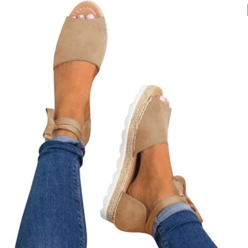 Espadrilles Platform Ankle Strap sandals NEW